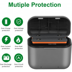 Chargeur de batterie rapide pour Insta360 X3 + 2 Batteries, Prix Maroc