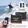 Chargeur de batterie rapide pour Insta360 X3 + 2 Batteries, Prix Maroc