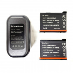 Chargeur de batterie rapide pour Insta360 X3 + 2 Batteries, Prix Maroc