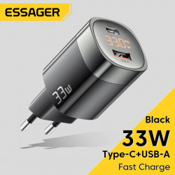ESSAGER chargeur de Portable 33W GaN, Chargeur rapide 33W au Maroc