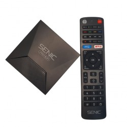 Senic SC-400 Tv Box Android 14 avec 1 Ans IP-TV 4K UHD gratuit au Maroc