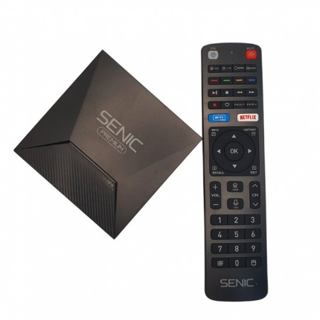 Senic SC-400 Tv Box Android 14 avec 1 Ans IP-TV 4K UHD gratuit au Maroc