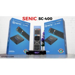 Senic SC-400 Tv Box Android 14 avec 1 Ans IP-TV 4K UHD gratuit au Maroc