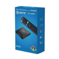 Senic SC-400 Tv Box Android 14 avec 1 Ans IP-TV 4K UHD gratuit au Maroc