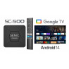 Tv Box Android 14 Senic SC-500 avec abonnement IP-TV de 12 mois offert