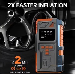 Démarreur de voiture portable 5-en-1 et Gonfleur au Maroc