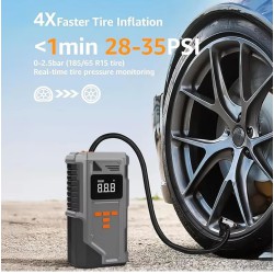 Démarreur de voiture portable 5-en-1 et Gonfleur au Maroc