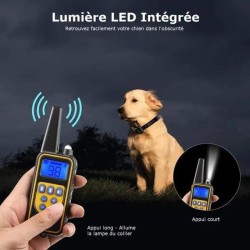 Collier de Dressage pour Chien - 2 Modes, Bip et Vibration au Maroc