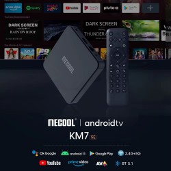 Mecool KM7 SE Boîtier TV Android 2GB/32G + 1 ans IP-TV 4K UHD au Maroc