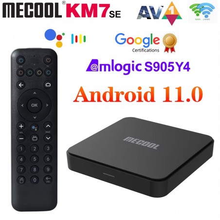 Mecool KM7 SE Boîtier TV Android 2GB/32G + 1 ans IP-TV 4K UHD au Maroc