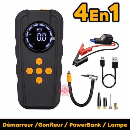 HiMK Chargeur de batterie Booster, Démarreur portable et Gonfleur au Maroc HiMK Chargeur de batterie Booster, Démarreur portable et Gonfleur au Maroc