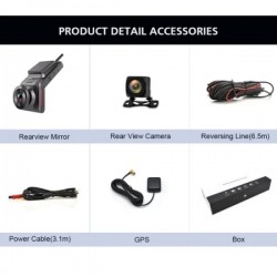 Caméra de voiture Dash Cam 4G LTE double Lentilles + suivi GPS - Maroc