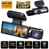 Camera de voiture Dash cam SUPER HD 1296P dual Lens Avant et intérieur