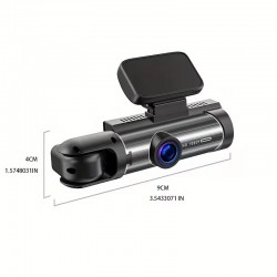 Camera de voiture Dash cam SUPER HD 1296P dual Lens Avant et intérieur