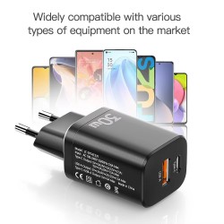 Essager – chargeur rapide USB type-c 30W QC PD 3.0 au Maroc