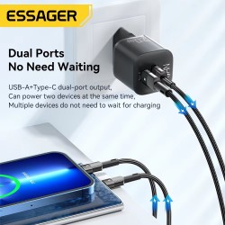 Essager Chargeur 20W GaN USB Type-C, Charge Rapide PD au Maroc