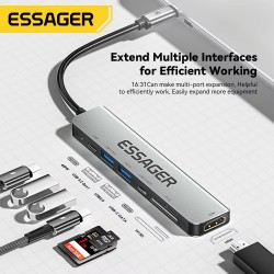 Essager Hub USB C Adapteur 7-en-1 au Maroc
