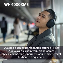 Casque sans fil WH-1000XM5 à réduction de bruit au Maroc
