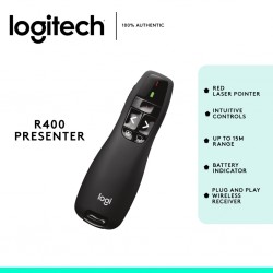 Logitech R400 Télécommande de Présentation - Pointeur Laser Rouge