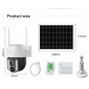 Caméra solaire 4G SIM 5MP zoom X10 FULL HD 1080P au Maroc