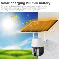 Caméra solaire 4G SIM 5MP zoom X10 FULL HD 1080P au Maroc