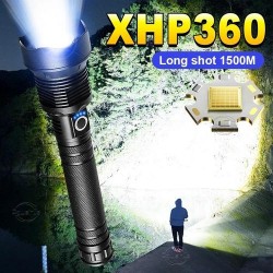 TORCHE LED P90 90000 lumens 1500 m - Torche étanche Puissante au Maroc