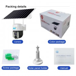 Caméra solaire 4G SIM 5MP zoom X10 FULL HD 1080P au Maroc