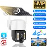 Caméra solaire 4G SIM 5MP zoom X10 FULL HD 1080P au Maroc