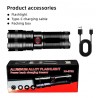 TORCHE LED tactique 2000m, Lampe de poche LED puissante au Maroc