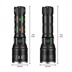 Torche LED Ultra Puissante, YM-G66Y Lampe de poche LED Télescopique au Maroc