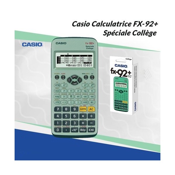 Casio Calculatrice FX-92+ Spéciale Collège Prix Maroc