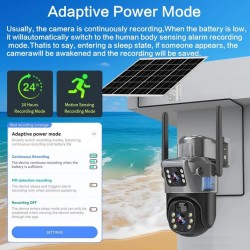 Caméra Solaire 4G Wi-Fi Extérieure Double Lentilles - 10MP - Prix Maroc