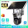 LS VISION Caméra Solaire 4G Extérieure Double Lentilles - 10MP - Maroc