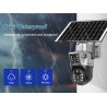 LS VISION Caméra Solaire 4G Extérieure Double Lentilles - 10MP - Maroc