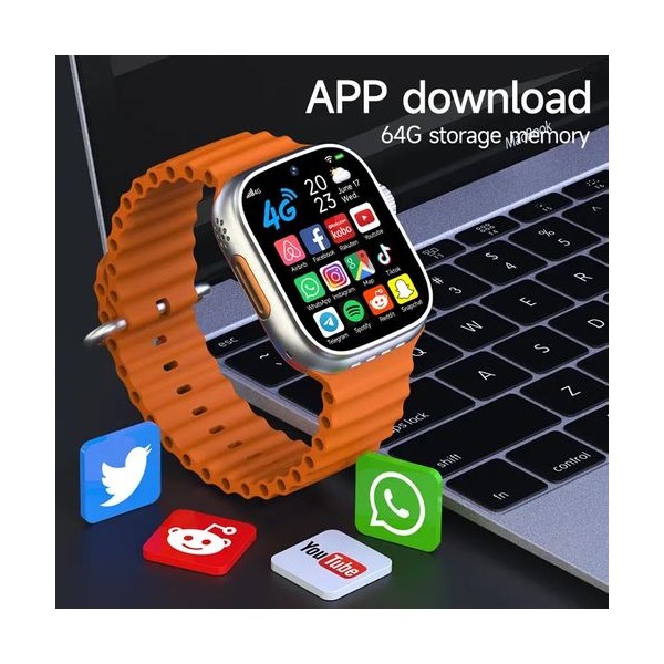Smart Watch 4G Wi-Fi 64Go Android - Double Caméra Prix Maroc