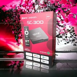 Senic SC-300 Tv Box Android avec 1 Ans IP-TV 4K UHD gratuit au Maroc