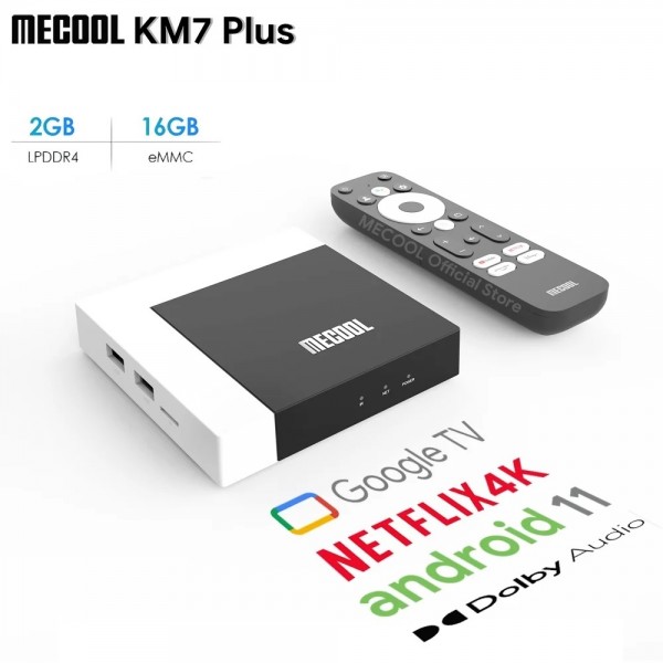 Mecool KM7 Plus TV Box Android 2GB/16G - Google TV au Maroc