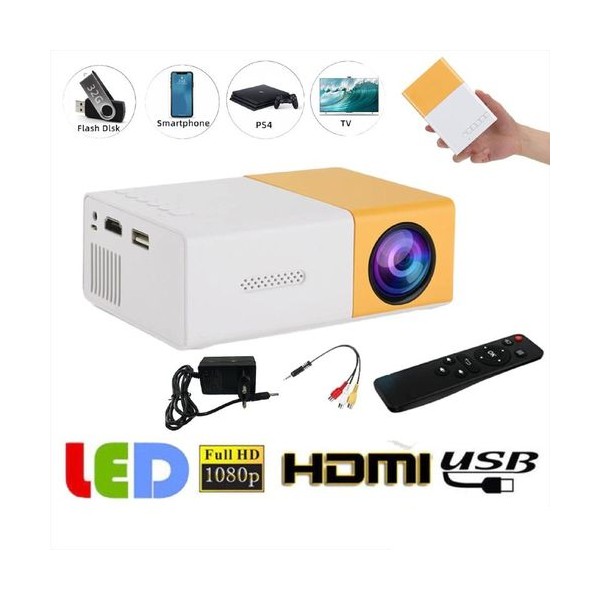 Mini Projecteur Portable YG300 LED Audio HDMI USB Prix Maroc