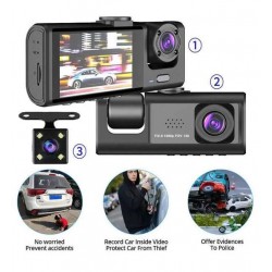 Camera de voiture, Dashcam Avant, intérieur et arrière au Maroc