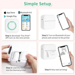 Mini imprimante Thermique Portable sans Fil Bluetooth au Maroc