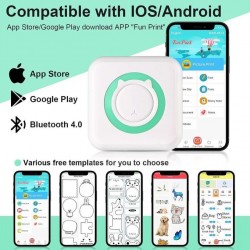 Mini imprimante Thermique Portable sans Fil Bluetooth au Maroc