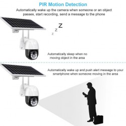 Caméra de Surveillance Solaire 4G LTE FULL HD 1080P 5 MP - Prix Maroc