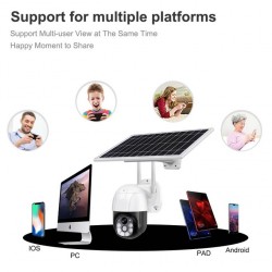 Caméra de Surveillance Solaire 4G LTE FULL HD 1080P 5 MP - Prix Maroc