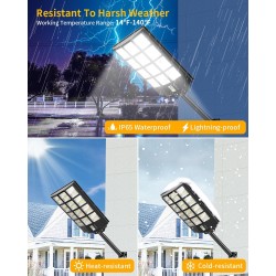 Lampadaire solaire extérieur 1200W - 240000 Lumens - Prix Maroc