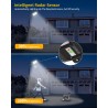 Lampadaire solaire extérieur 1200W - 240000 Lumens - Prix Maroc