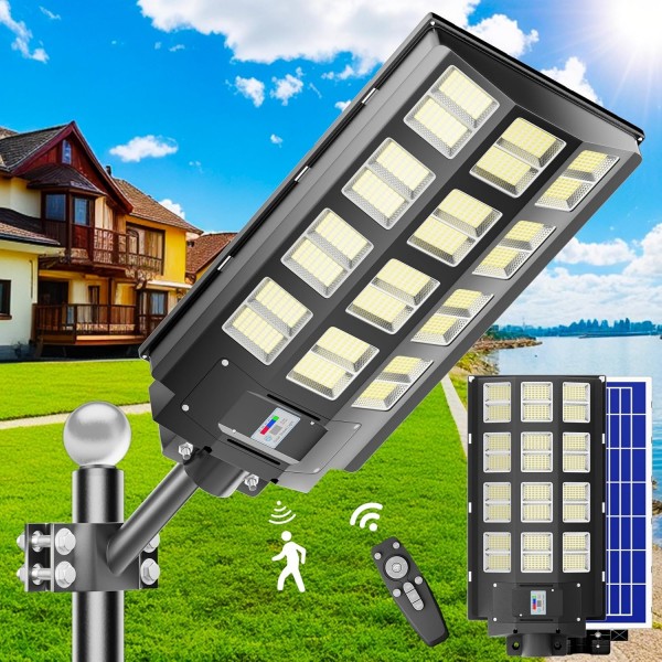 Lampadaire solaire extérieur 1200W - 240000 Lumens - Prix Maroc