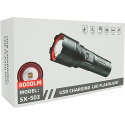Lampe de Poche LED Blanc SX-503 - Torche Ultra Puissante au Maroc