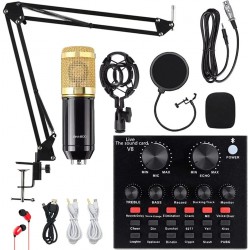 Microphone Studio BM800 avec carte son V8 Prix Maroc