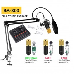 Microphone Studio BM800 avec carte son V8 Prix Maroc