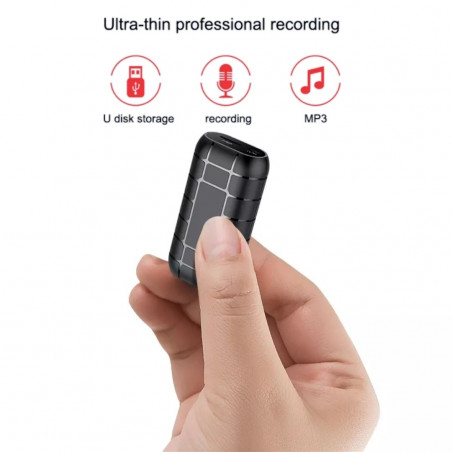Enregistreur vocal 500H Dictaphone Numérique Longue durée 256Go| Maroc